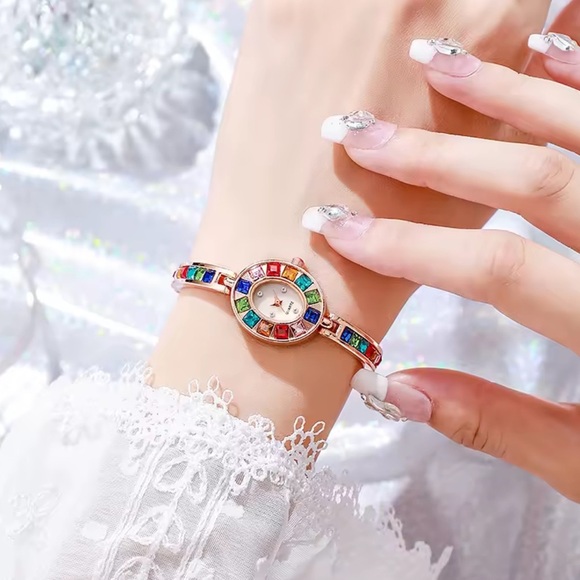 Vintage Gold Multicolor Quartz Watch main image 11